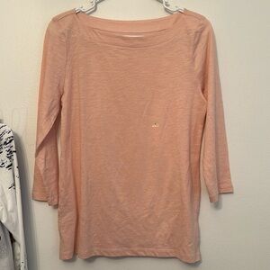 NWOT LOFT size Small Peach 3/4 sleeve soft shirt